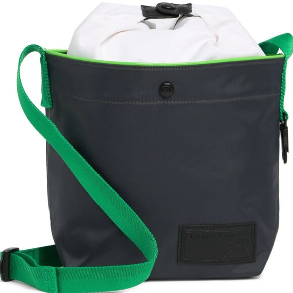 Longchamp Navy and White Crossbody Bag - Picture 1 of 6